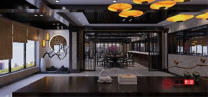 合肥800平米新中式飯店設(shè)計裝修案例