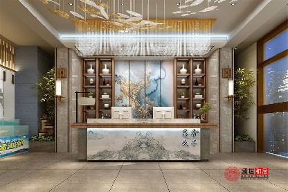 合肥包河區(qū)新中式飯店設(shè)計(jì)裝修案例